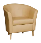 CHARLOTTE 1, křeslo, koženka béžová